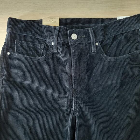 Levi's 315 Shaping Bootcut Corduroy Jeans Black Mid Rise Button Zip Size 30 10 - Picture 5 of 12